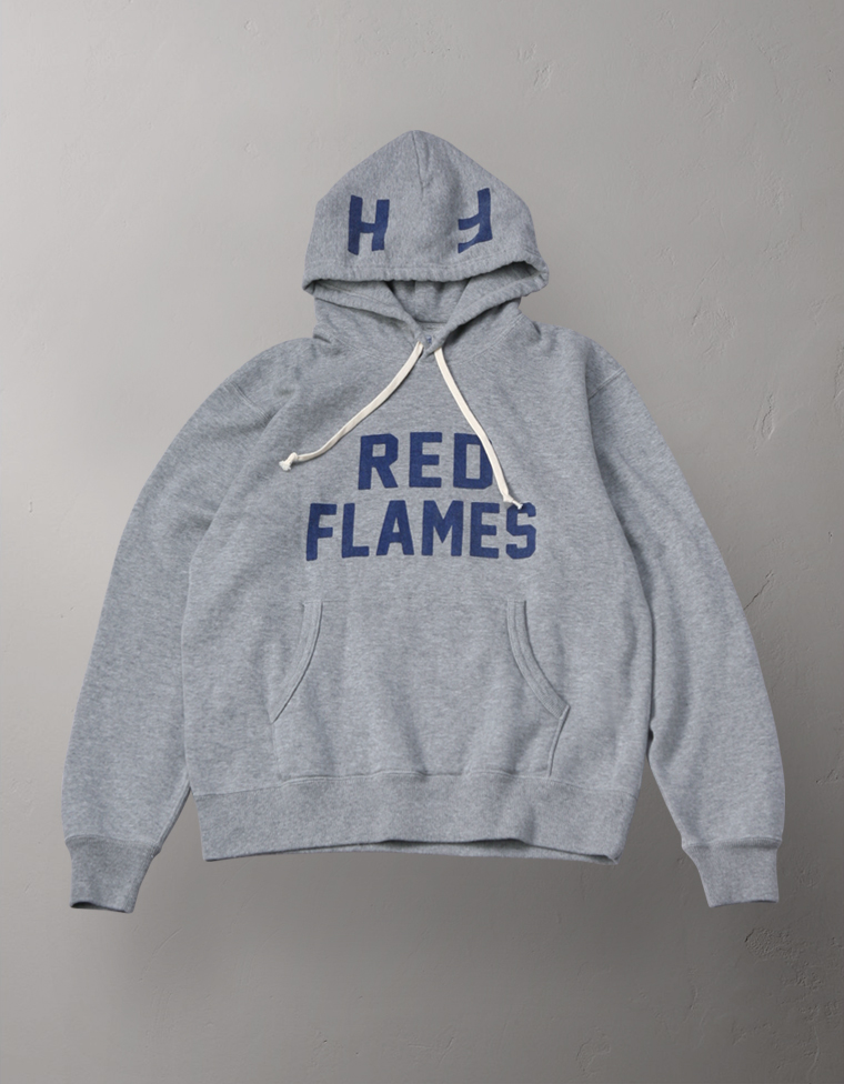 スウェットパーカー 裏起毛- RED FLAMES -