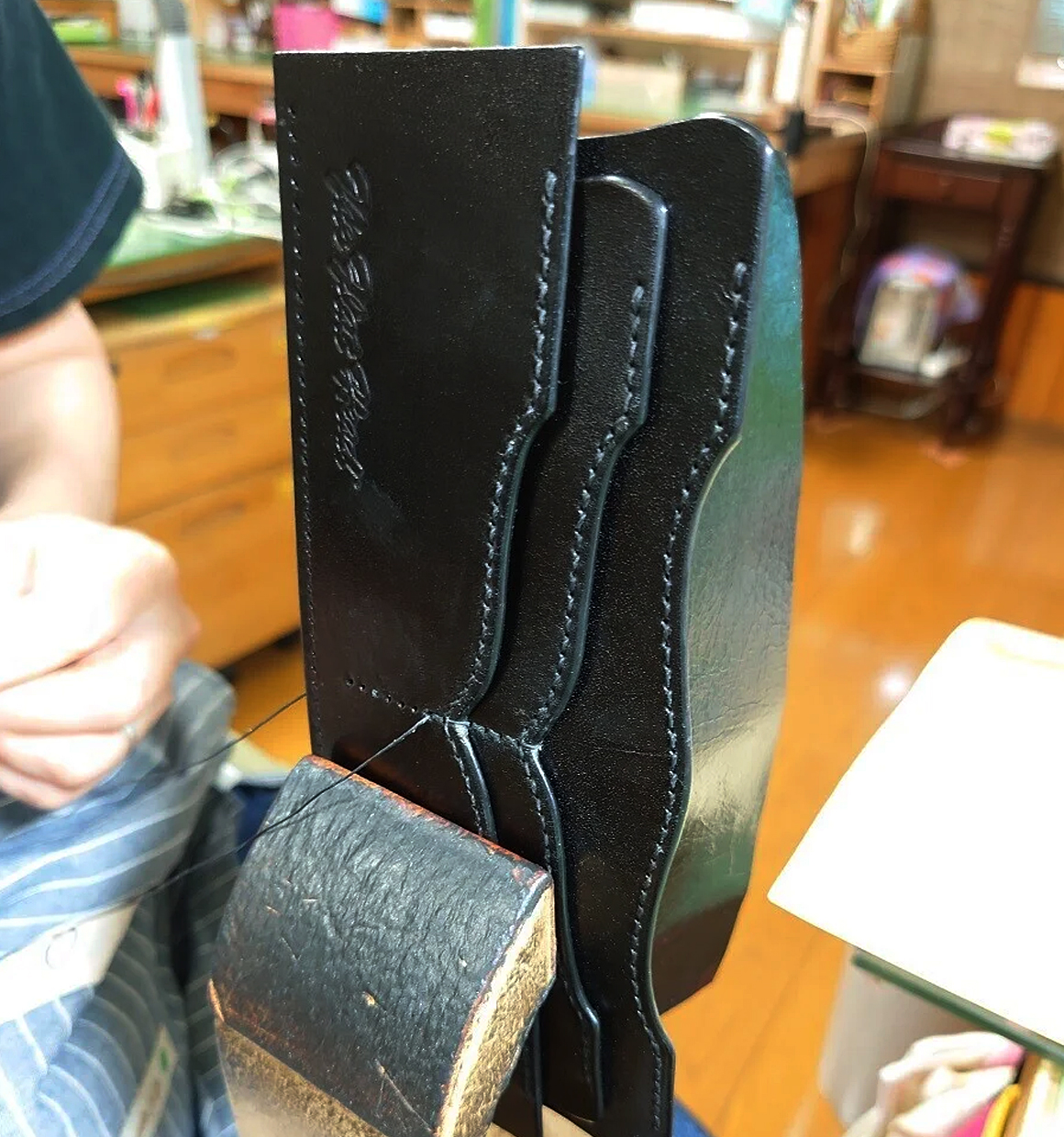 カード入れ部分の組上げを段取り