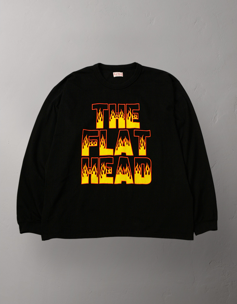 ビッグシルエット ロングスリーブTシャツ - FLAMES -