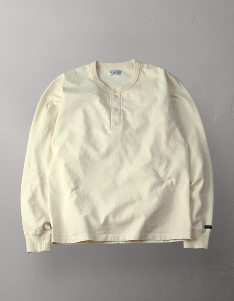 ヘンリーネック ロングスリーブTシャツ