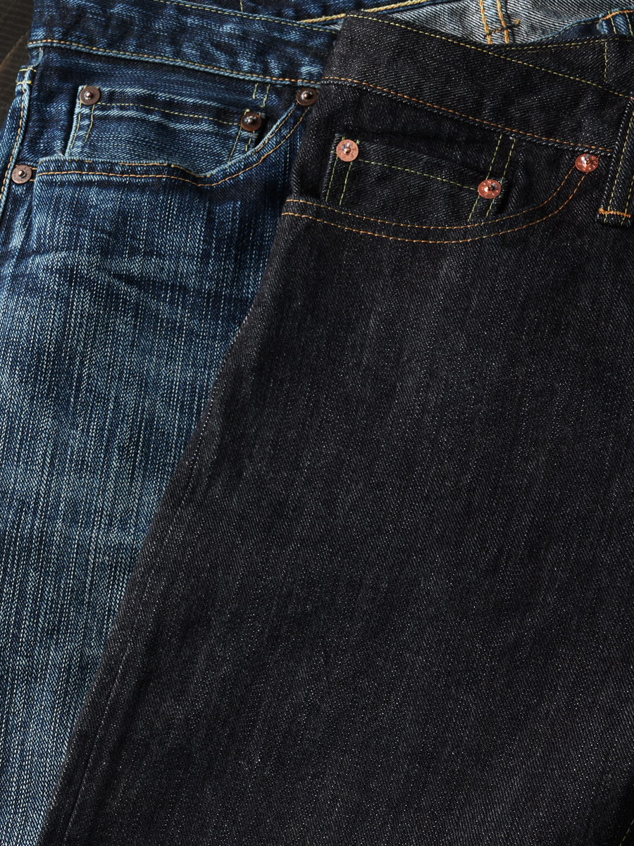 14.5oz 左綾ジンバブエコットン タイトテーパード ジーンズ FN-D109