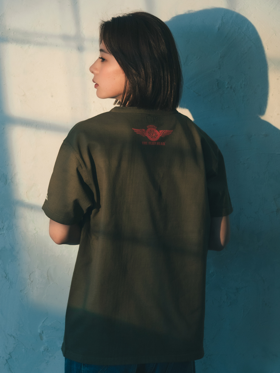 3本針の1本外し Tシャツ FN-THC-003