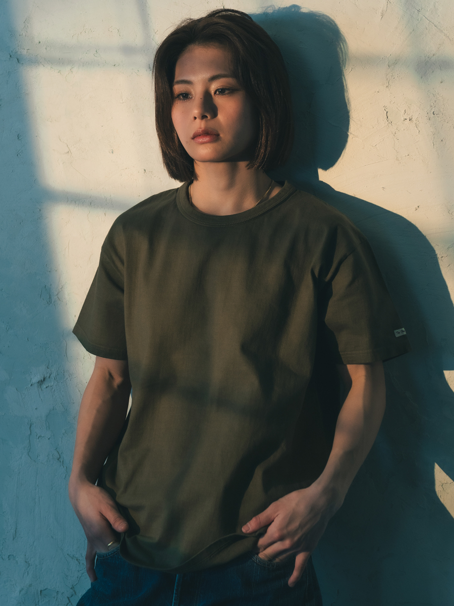 3本針の1本外し Tシャツ FN-THC-003