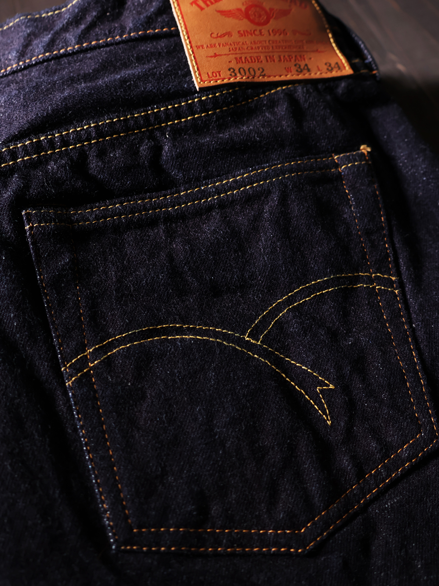 14.5oz タイトテーパードストレートジーンズ FN-3002