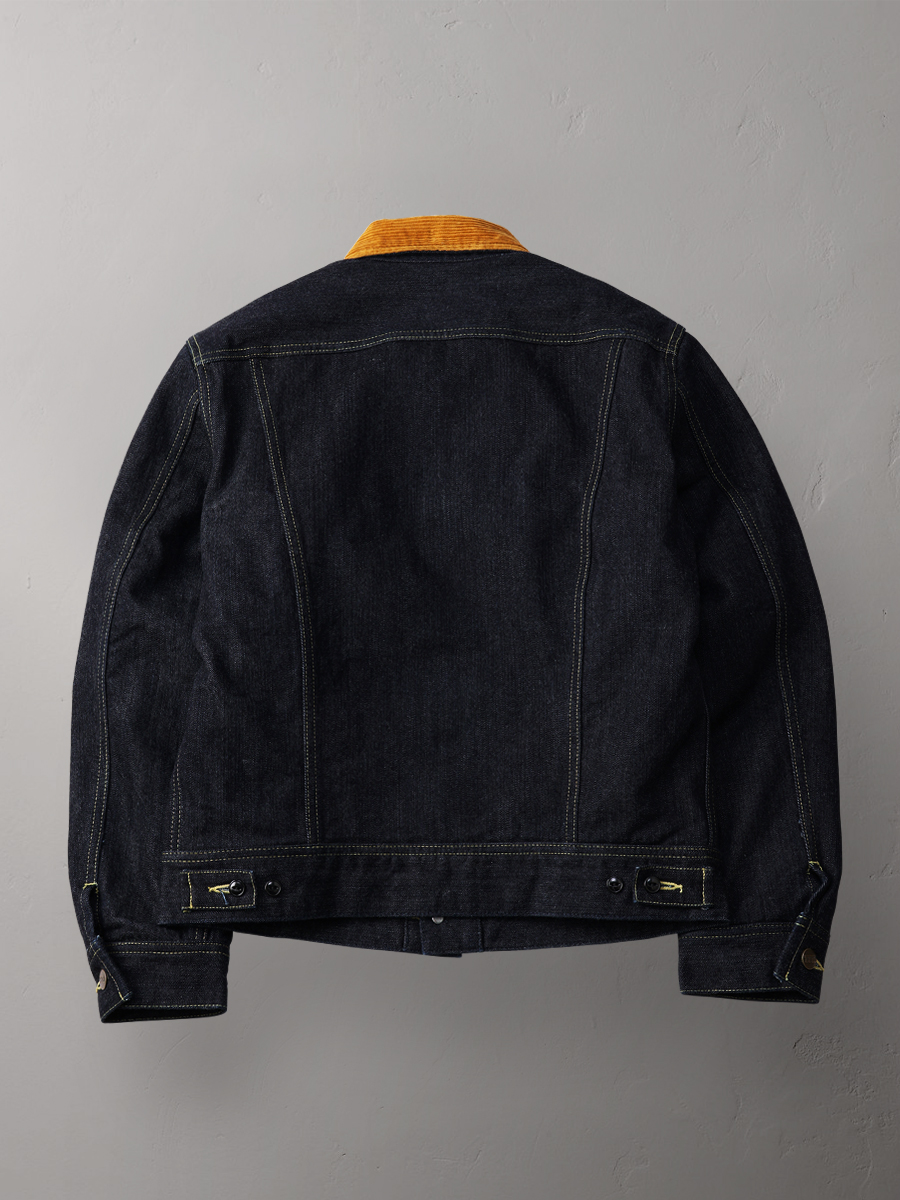 14.5oz 左綾ジンバブエコットン デニム ブランケットジャケット FN-OJ-D102