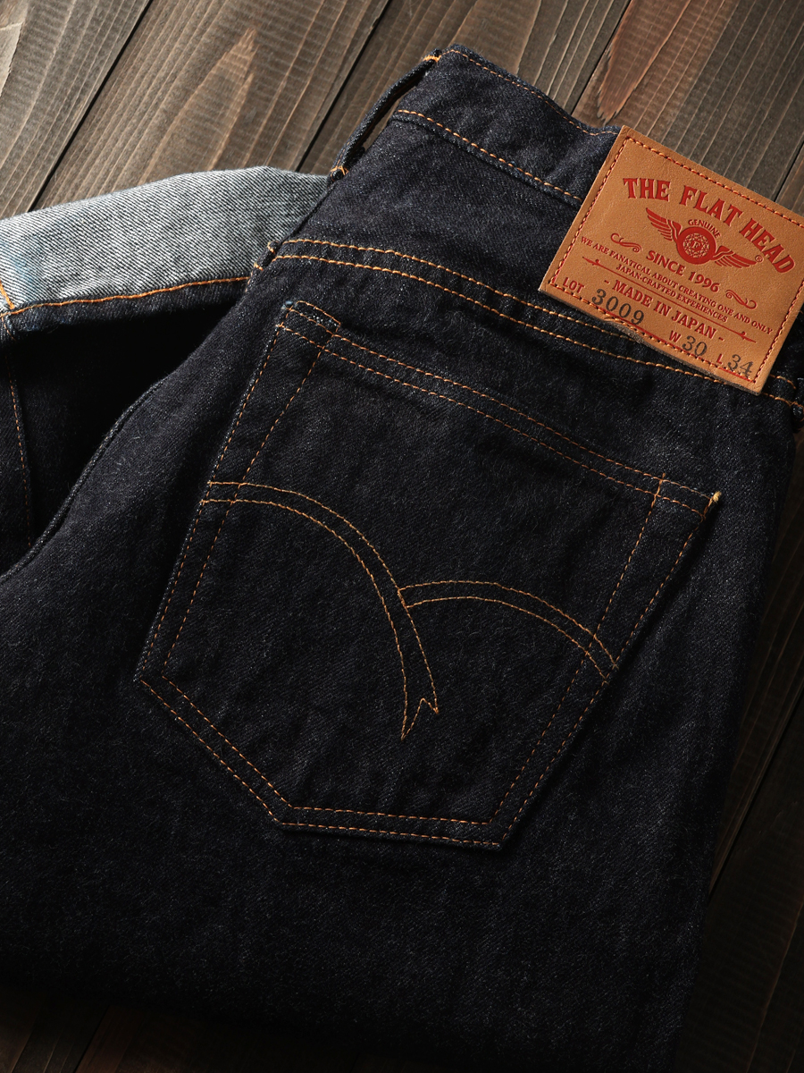 14.5oz テーパードストレート ジーンズ FN-3009