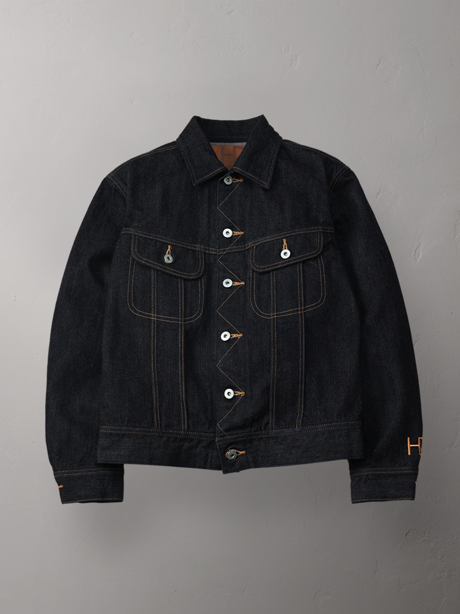 ハードバード 14.5oz 左綾ジンバブエコットン デニムジャケット HB-OJ-D101