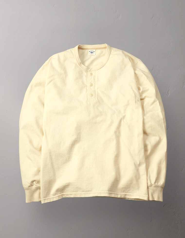 ヘンリーネック ロングスリーブTシャツ