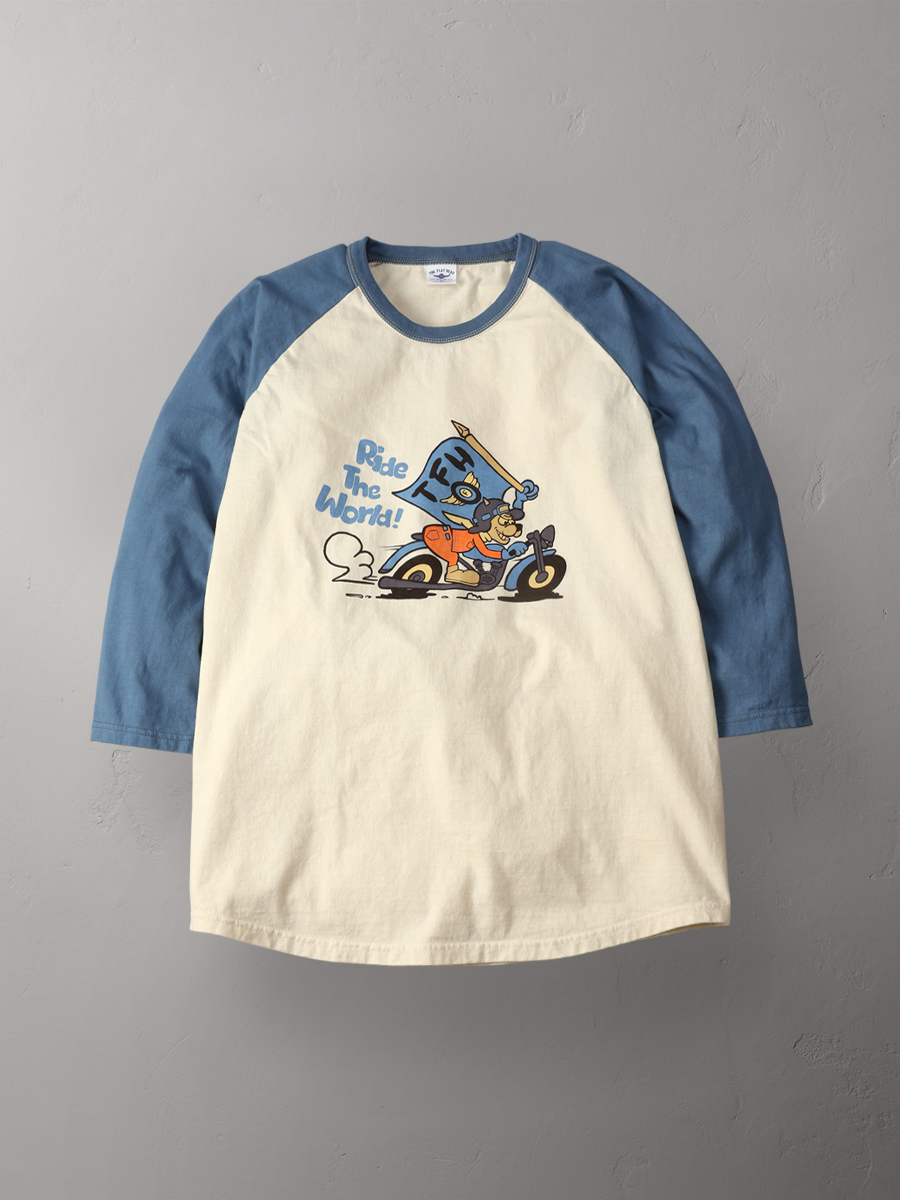 ラグラン 七分袖 Tシャツ FN-TSRB-003