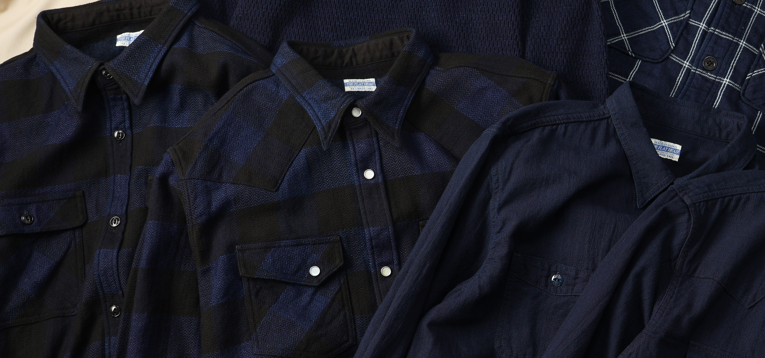 Indigo-Dyed Items with Aging Charm