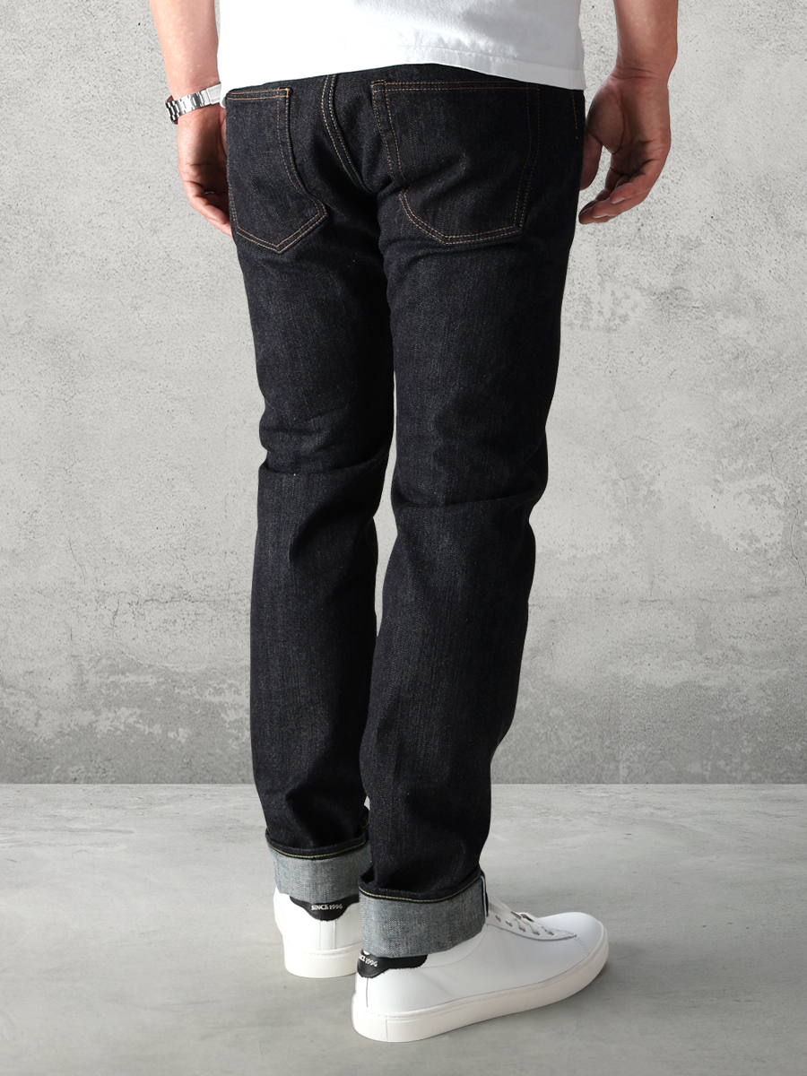14.5oz 左綾ジンバブエコットン タイトテーパード ジーンズ FN-D109