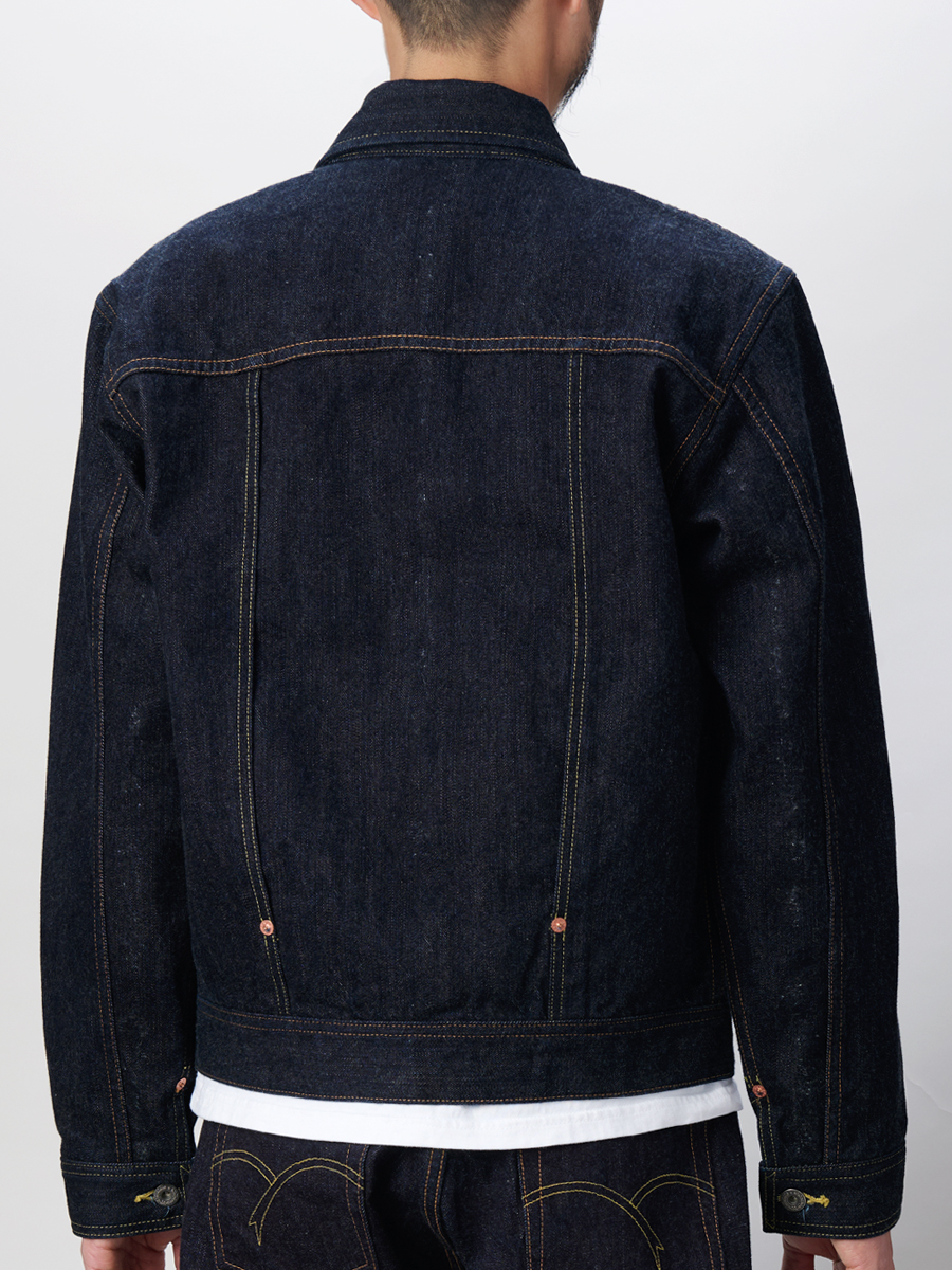 14.5oz 左綾ジンバブエコットン デニムジャケット 40sモデル FN-OJ-D101