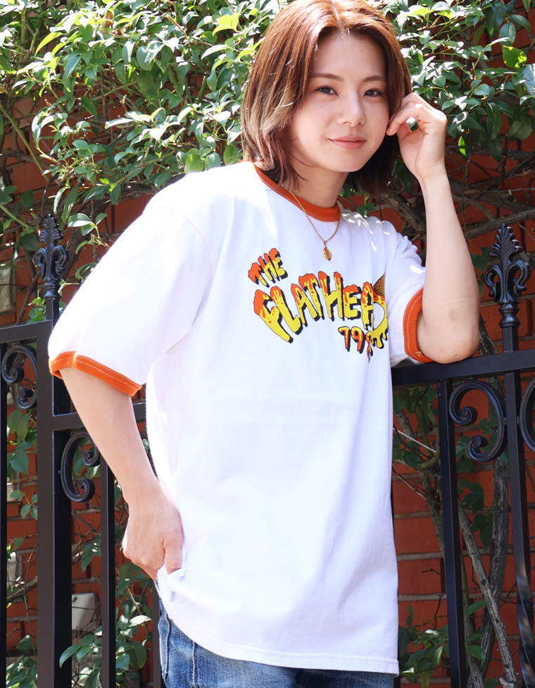 吊り生地 リンガーTシャツ - THE FLAT HEAD -