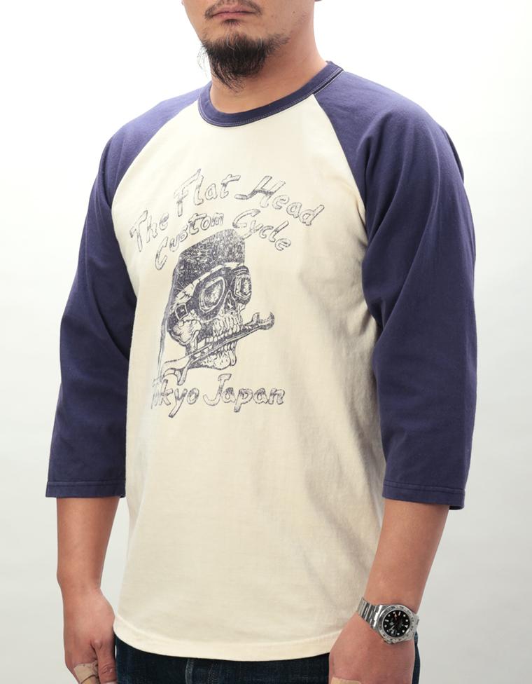 ラグラン 七分袖Tシャツ - TFH CUSTOM CYCLE