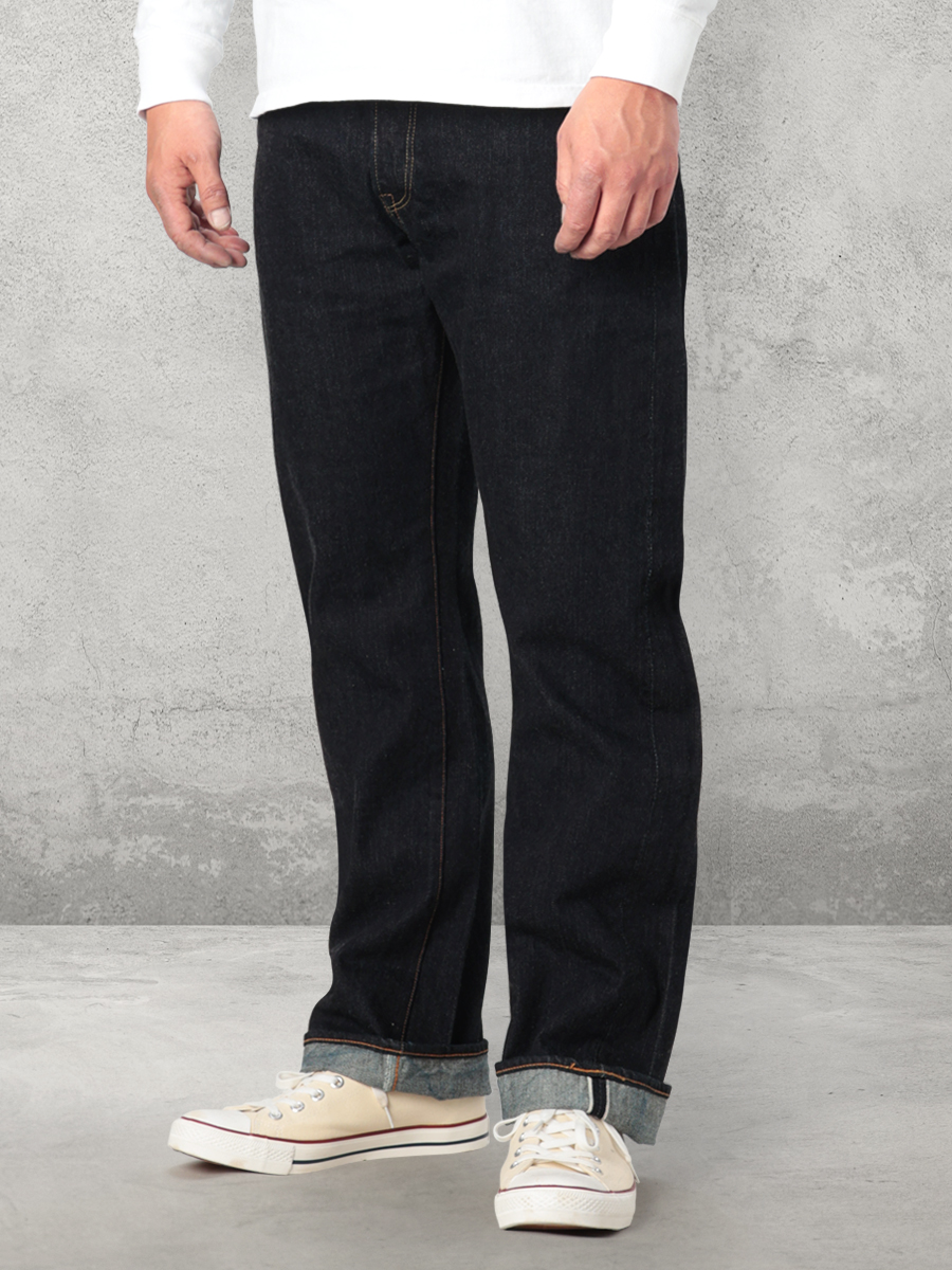 14.5oz ワイドストレート ジーンズ FN-3004